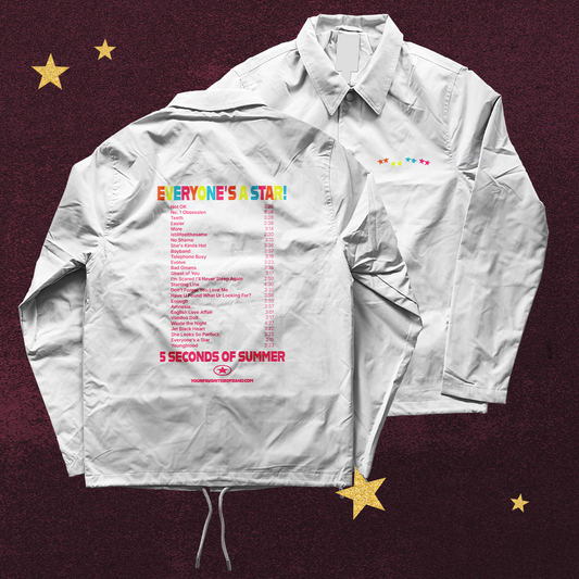 PRE-ORDER | 5SOS Everyone's A Star! Setlist Coach Jacket