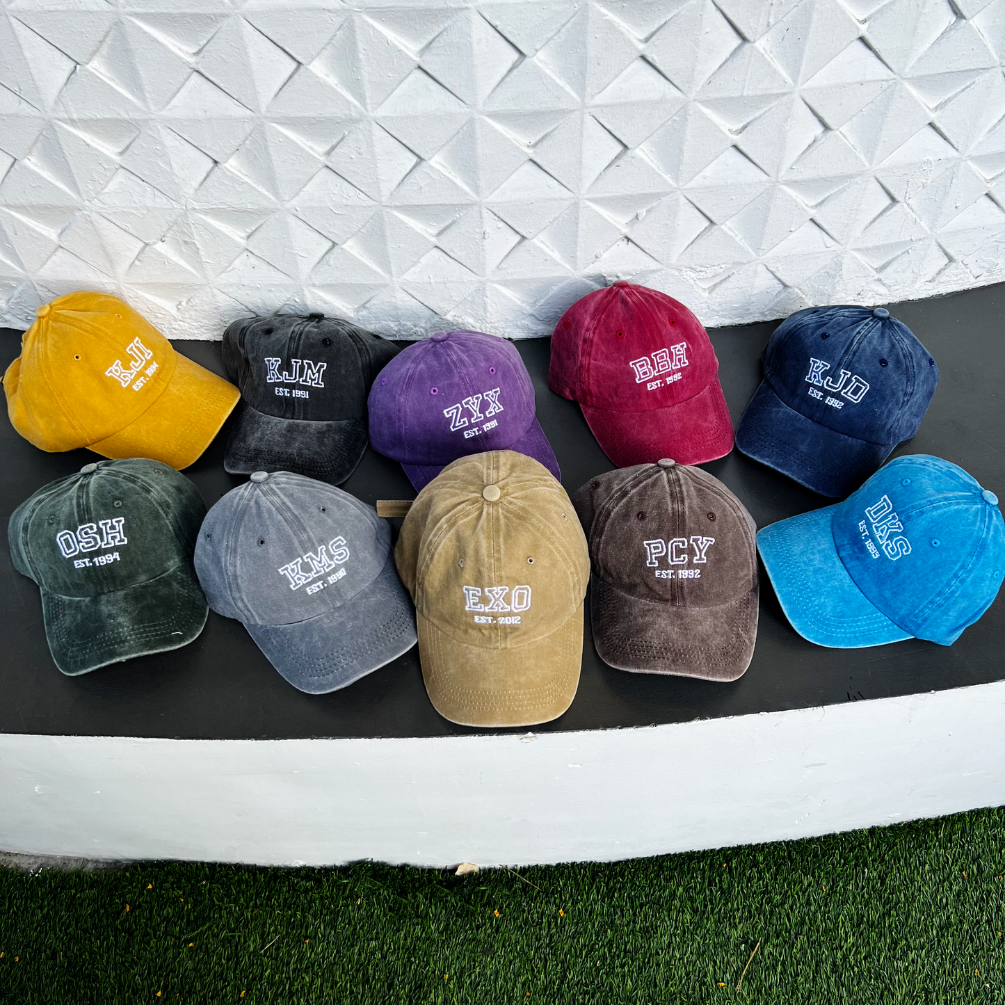 PRE-ORDER | EXO Acid Washed Bias Caps