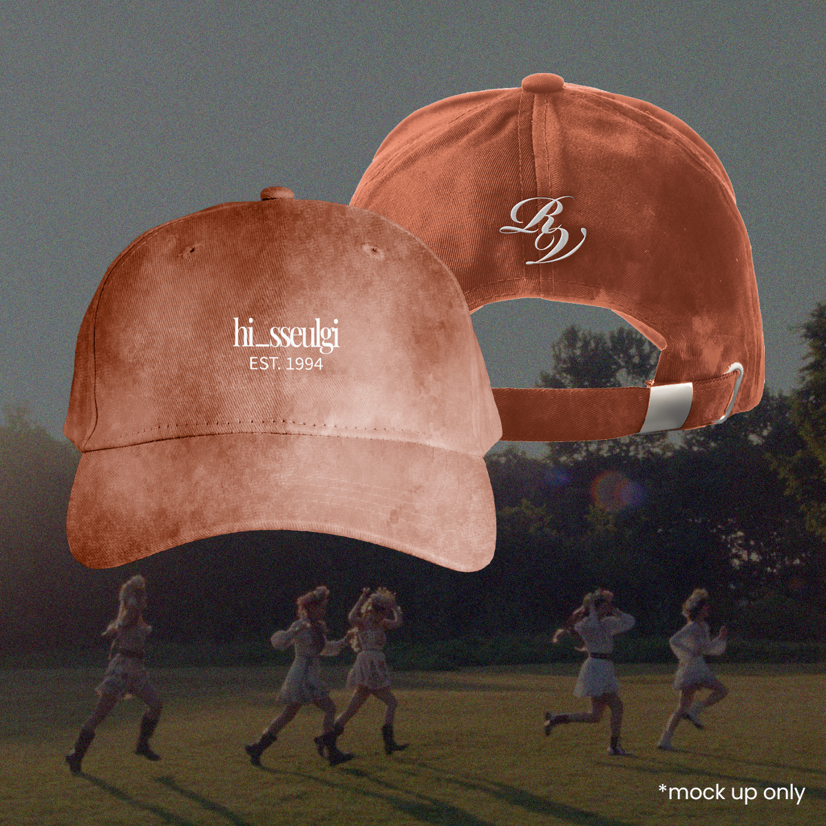 PRE-ORDER | Red Velvet Bias Caps