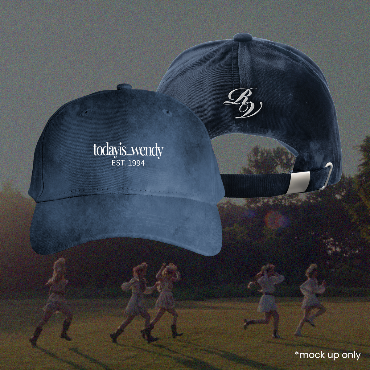 PRE-ORDER | Red Velvet Bias Caps