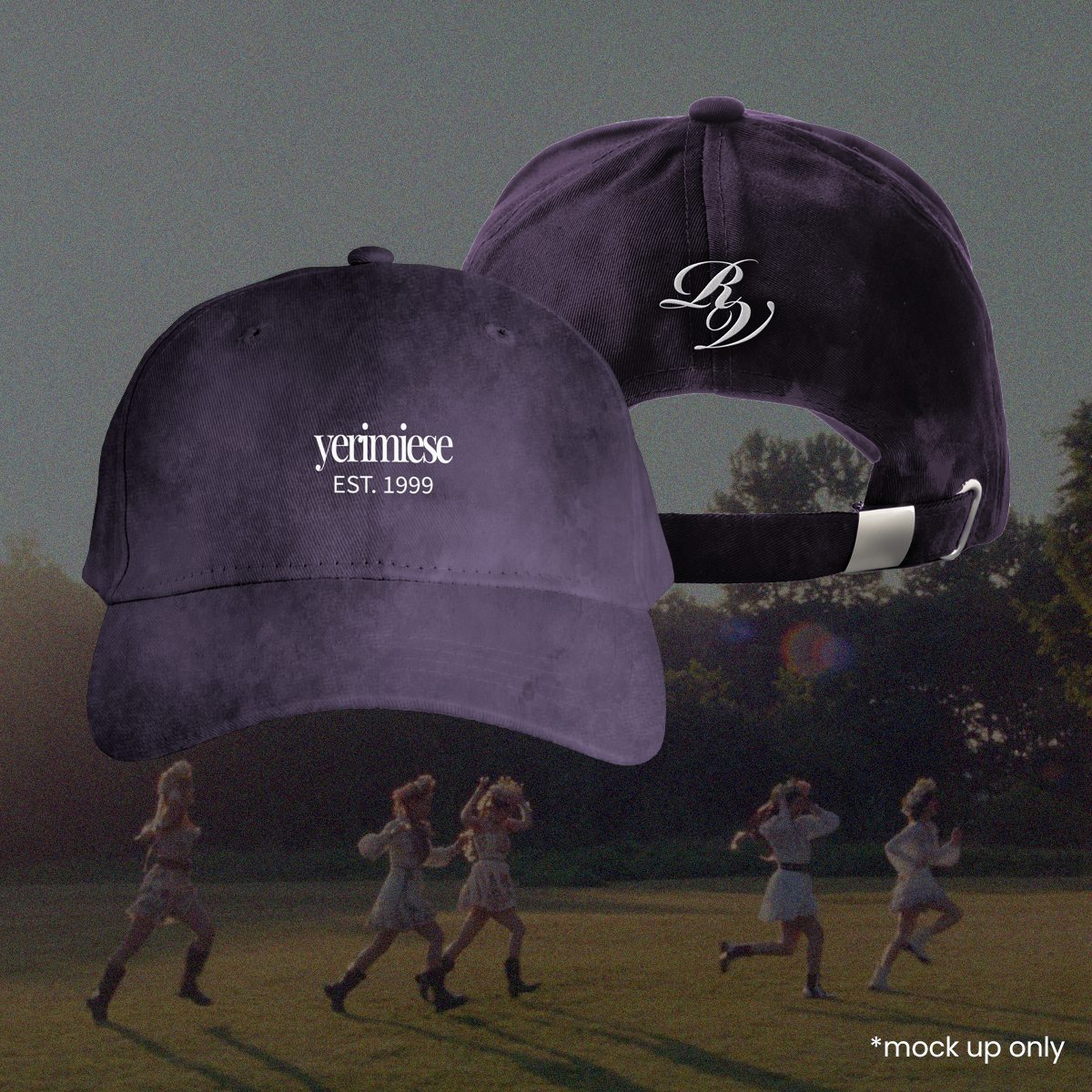 PRE-ORDER | Red Velvet Bias Caps