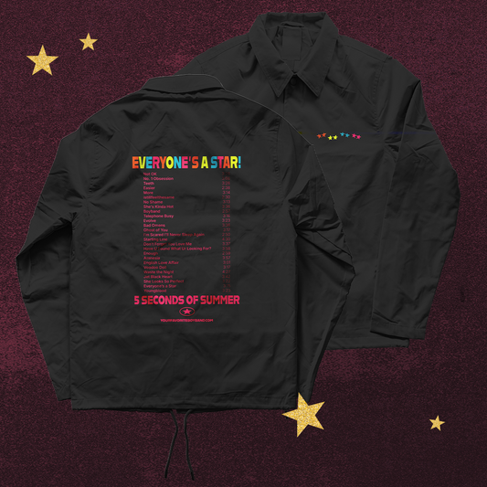 PRE-ORDER | 5SOS Everyone's A Star! Setlist Coach Jacket
