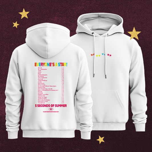 PRE-ORDER | 5SOS Everyone's A Star! Setlist Pullover Hoodie